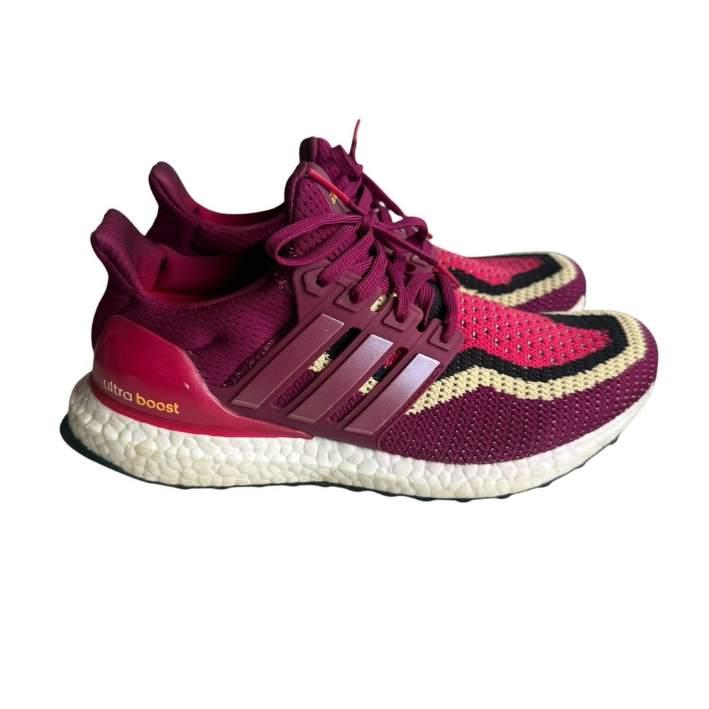 Adidas Women's UltraBoost 2.0 DNA US Size 7.5 Power Berry Knitted Running - Picture 6 of 9